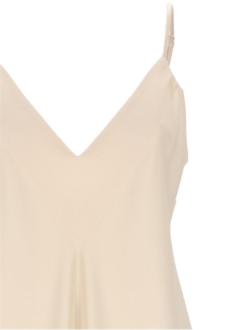 Ivory white satin top Forte forte | 12872IVORY